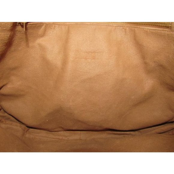 Gucci Vintage HOBO Tan Canvas Brown Leather Oval Shaped Shoulder Bag - Picture 9 of 12